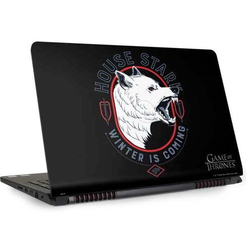 Game of Thrones: House Stark Direwolf Dell Inspiron Skin